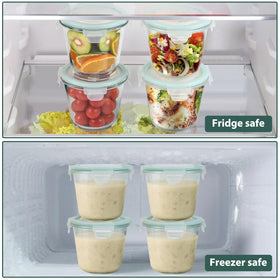Freshmage microwave and oven safe glass container for reheating