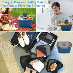 Freshmage backpack-friendly container helps organize meals on the go.