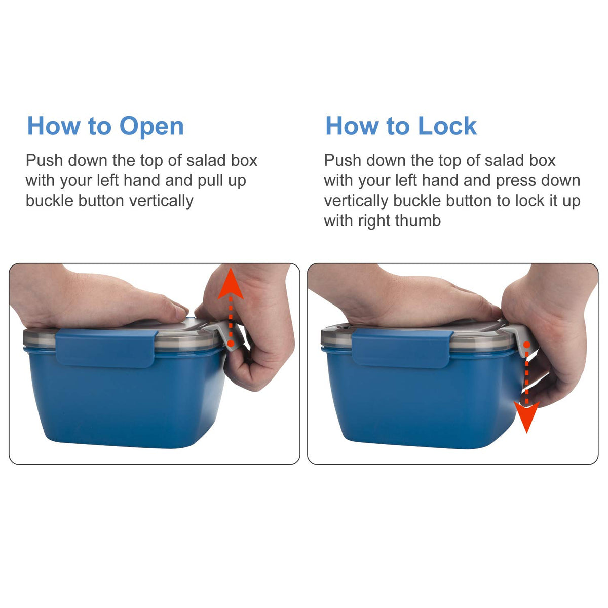 Freshmage food-grade material ensures safe, sturdy meal storage.