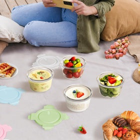 Freshmage stackable design saves cabinet space during storage.