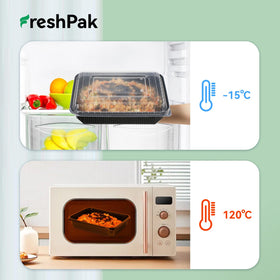 FRESHPAK BPA-free food-grade container close-up.