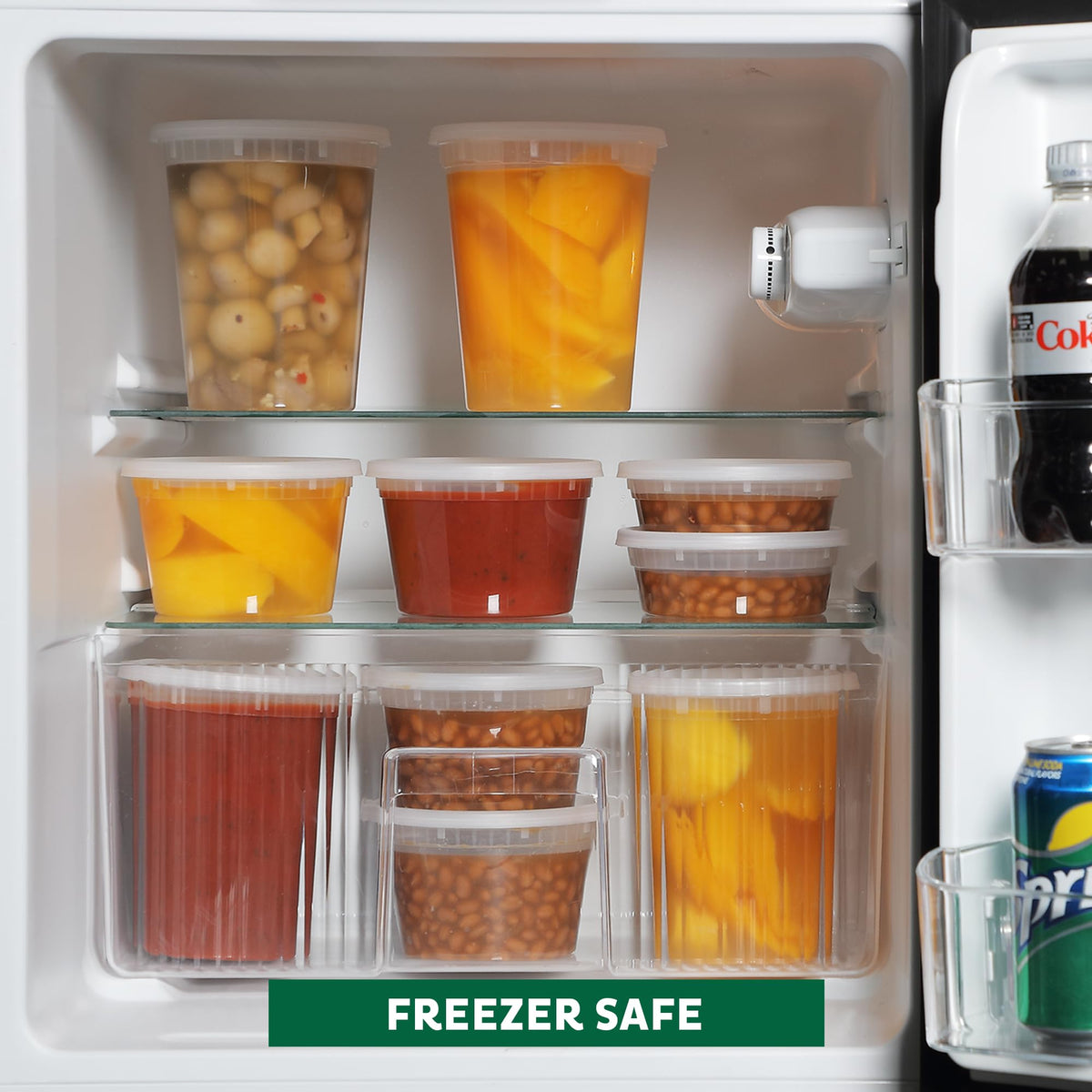 Freshware 50-pack food containers ready for meal prep and storage.