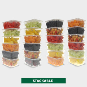 Freshware BPA-free plastic containers for reusable home storage.