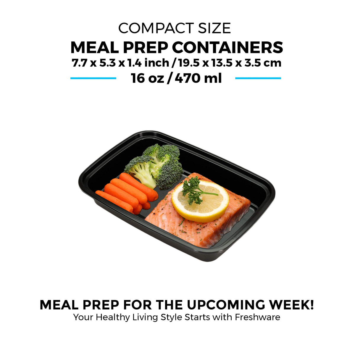 Freshware microwave-safe container ready for quick hot meals on the go.