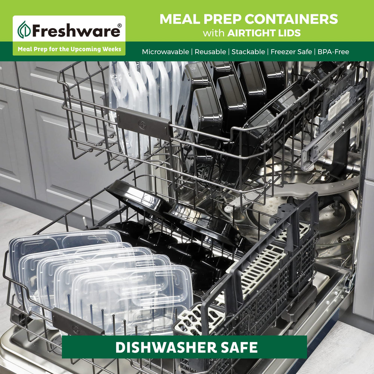 Freshware portion-control meal container helps plan meals and reduce waste