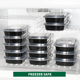 Freshware stackable design saves space in pantry and fridge