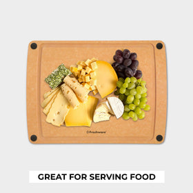 Freshware cutting board with non-slip feet for stable use during chopping