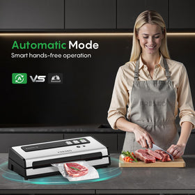 FRESKO vacuum sealer demonstrating strong 95 kPa suction for fresh storage