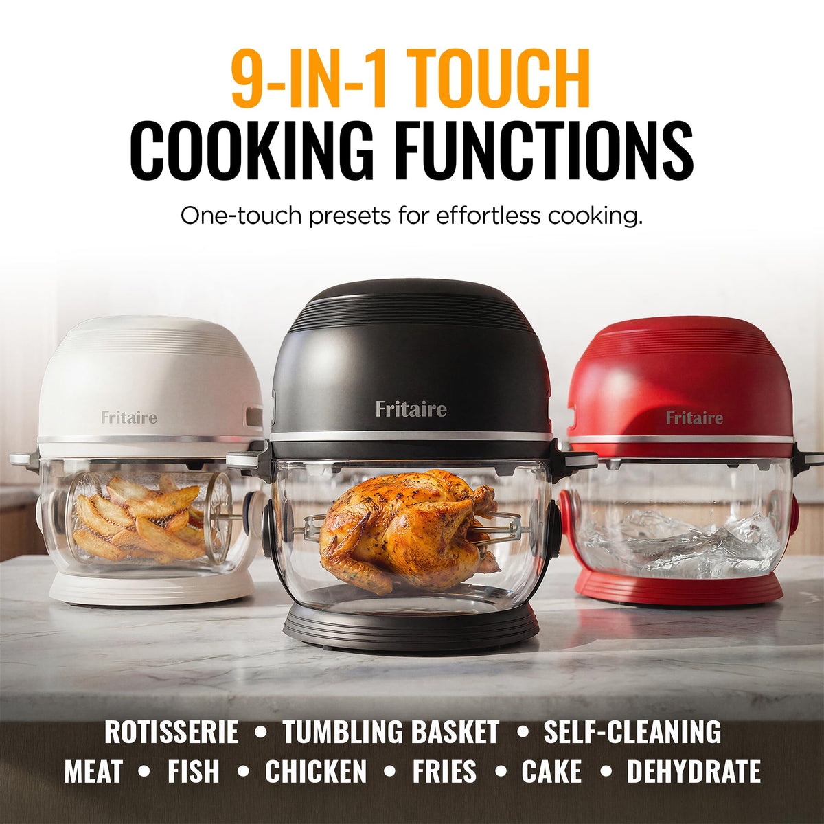 Fritaire 5-quart capacity supports cooking for small families or meal prep