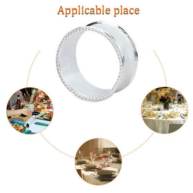 Frjjthchy bead side napkin ring collection enhances holiday table styling.