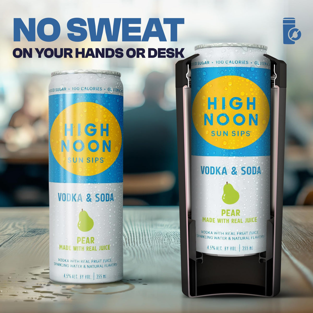 Portable Frost Buddy XL design makes carrying drinks easy on the go.