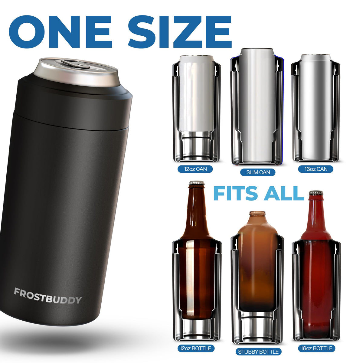Frost Buddy cooler at the beach demonstrates long-lasting cooling for outdoor outings.