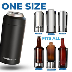 Frost Buddy cooler at the beach demonstrates long-lasting cooling for outdoor outings.