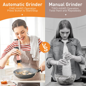 FRTONYI one-handed operation grinder design for quick seasoning while cooking.