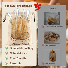 Fufeisi freezer-safe bread bag keeps bread moist without sogginess.