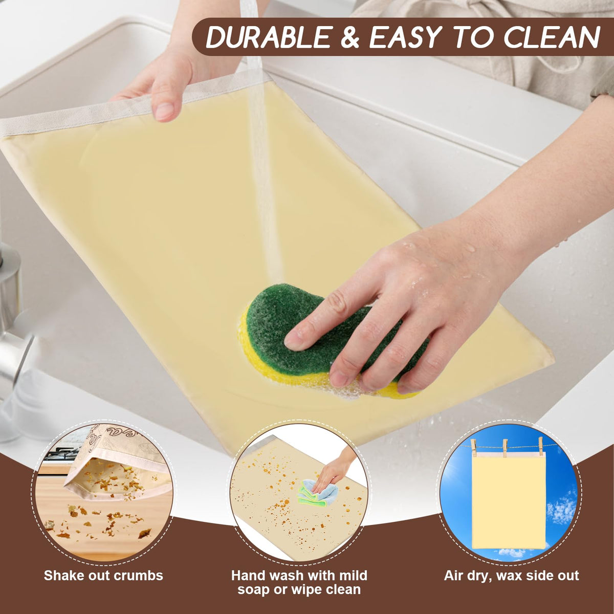 Fufeisi easy-clean design: wipe with cool water and air dry.