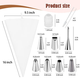 FUGVBB stainless steel tips offering durable, reusable decorating options
