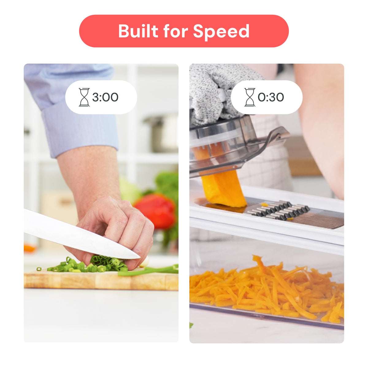 Fullstar mandoline catch tray keeps counters tidy during slicing tasks