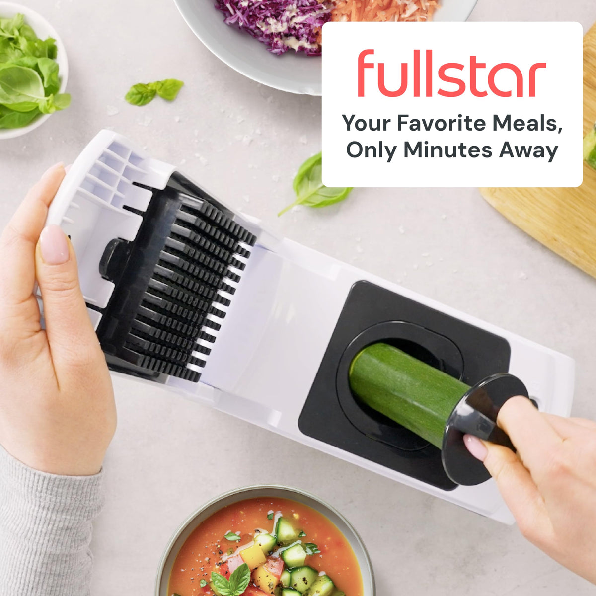 Quick meal prep with the Fullstar Original Pro Chopper on busy weeknights.