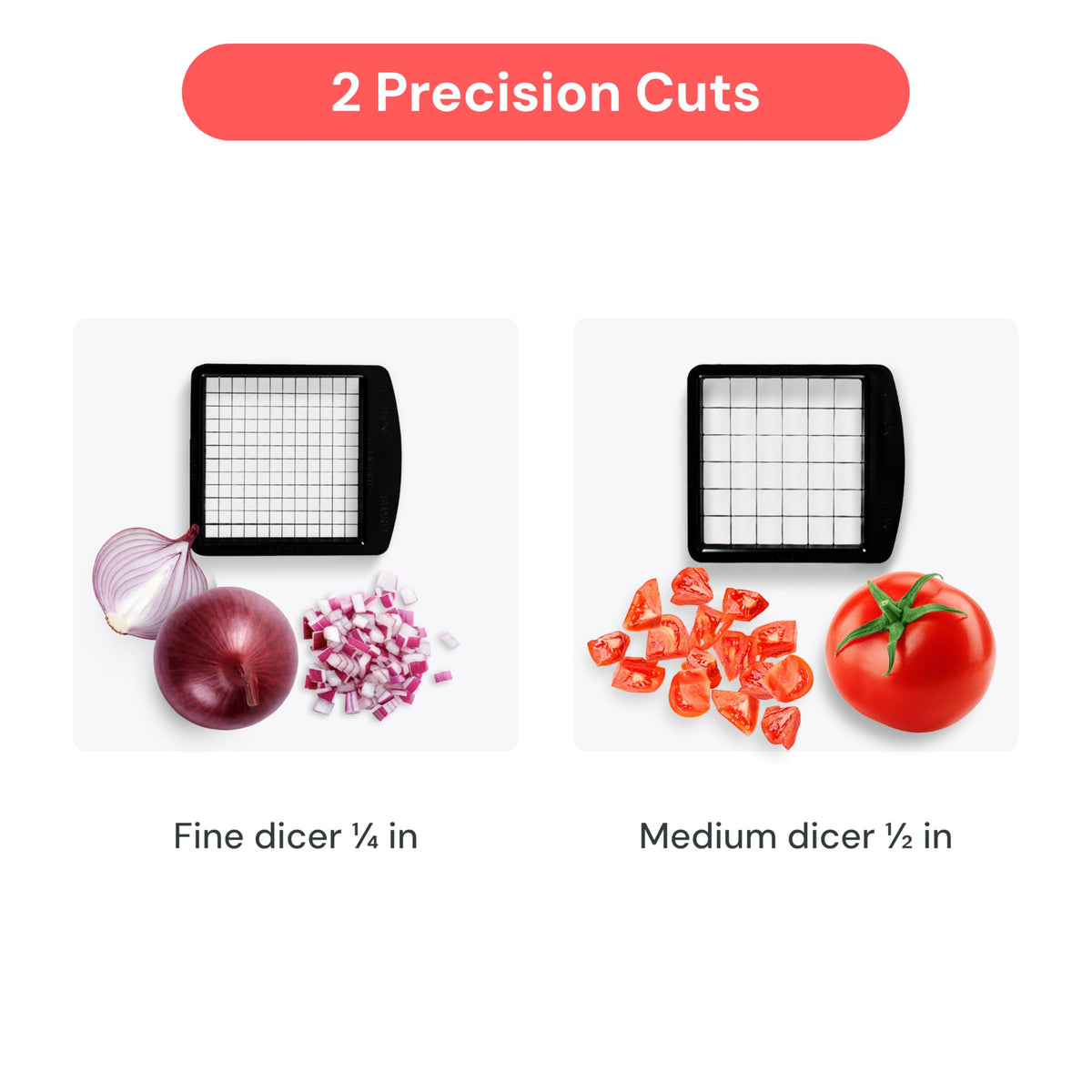 Fullstar Pro Chopper soft-grip handle enhances comfort during chopping tasks.