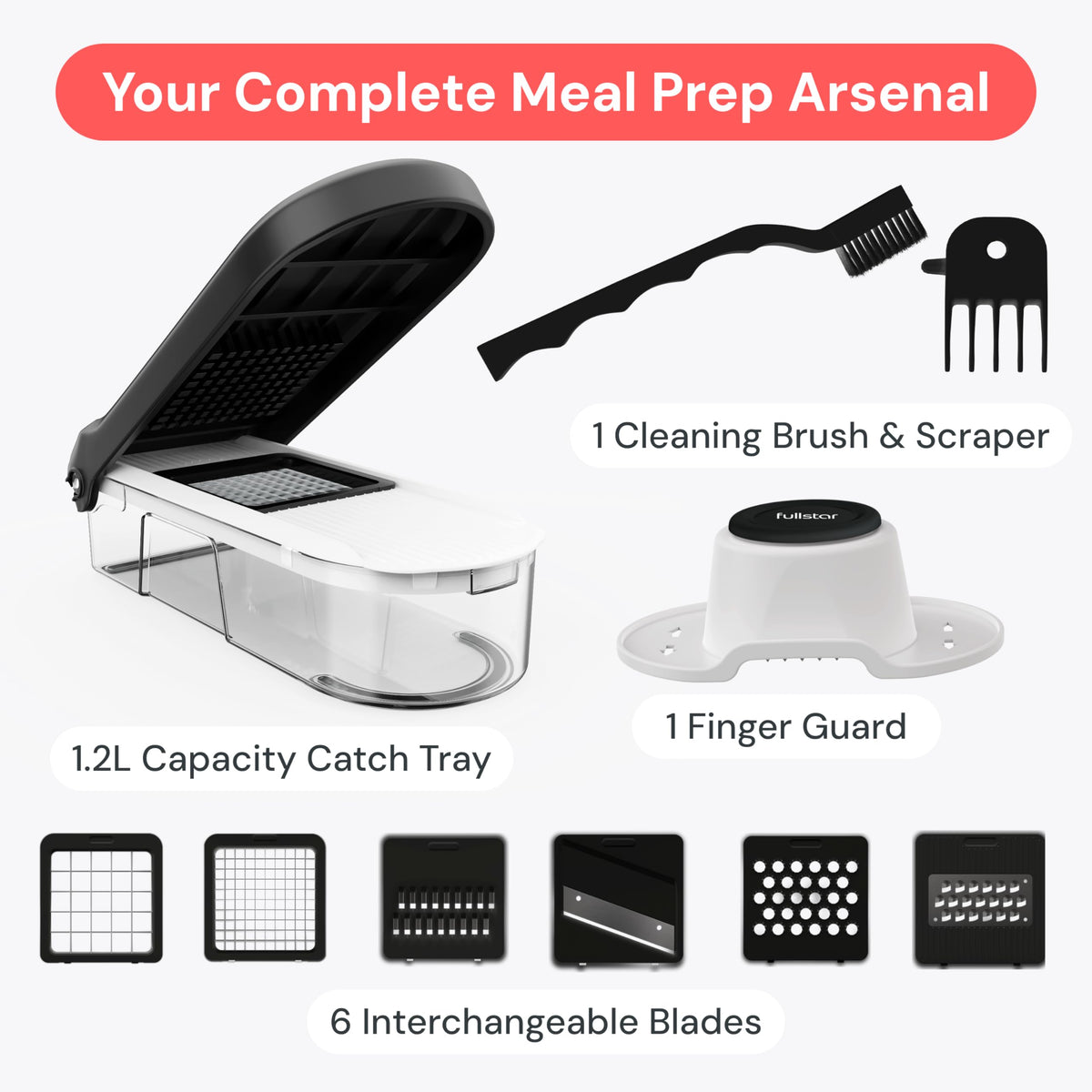 Fullstar quick meal prep speeds up weekday cooking with versatile blades.
