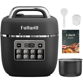 Fullwill Electric Pressure Cooker Lite compact 3-quart saves counter space for singles and small households.