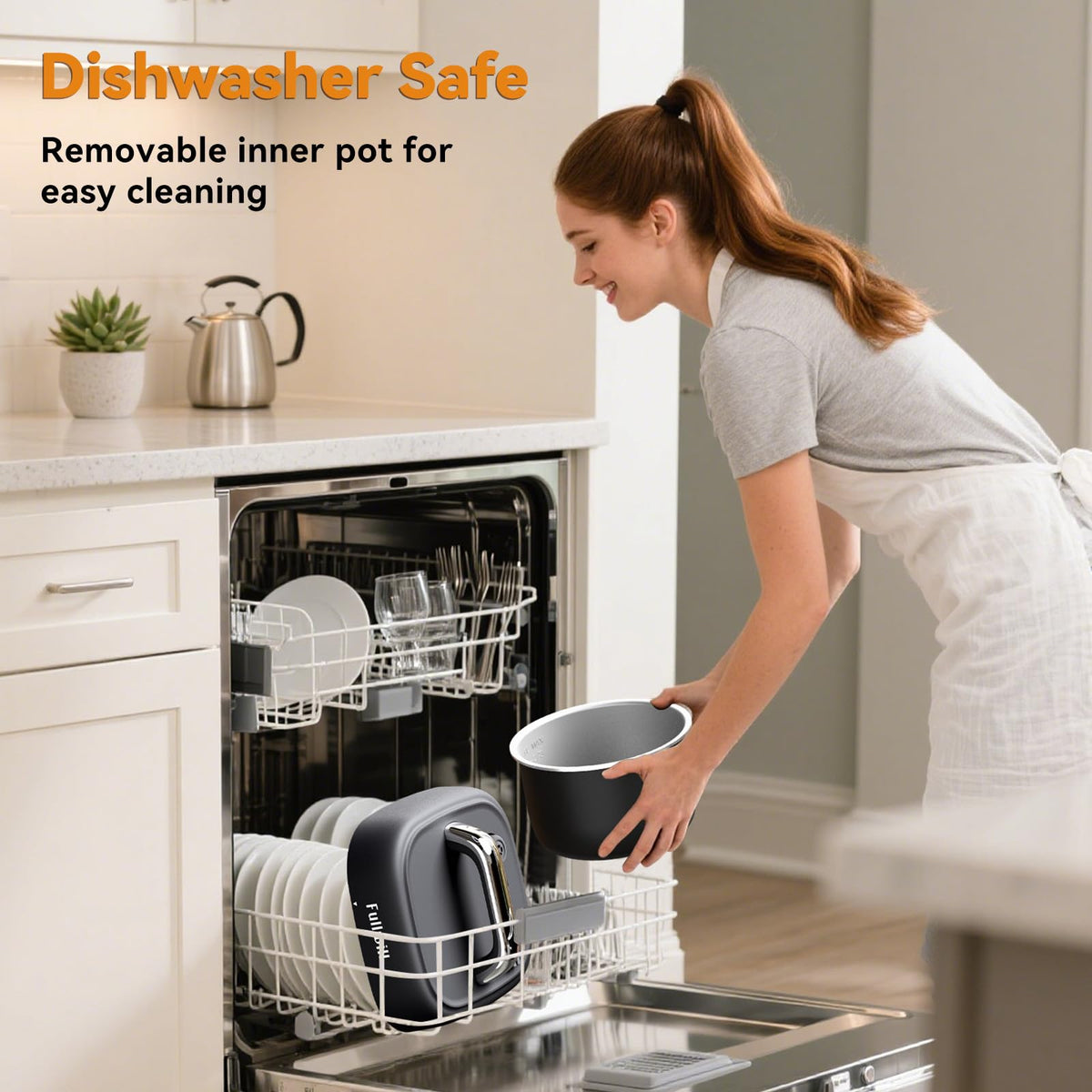 Fullwill Electric Pressure Cooker Lite delay start and keep warm for ready-to-eat meals.