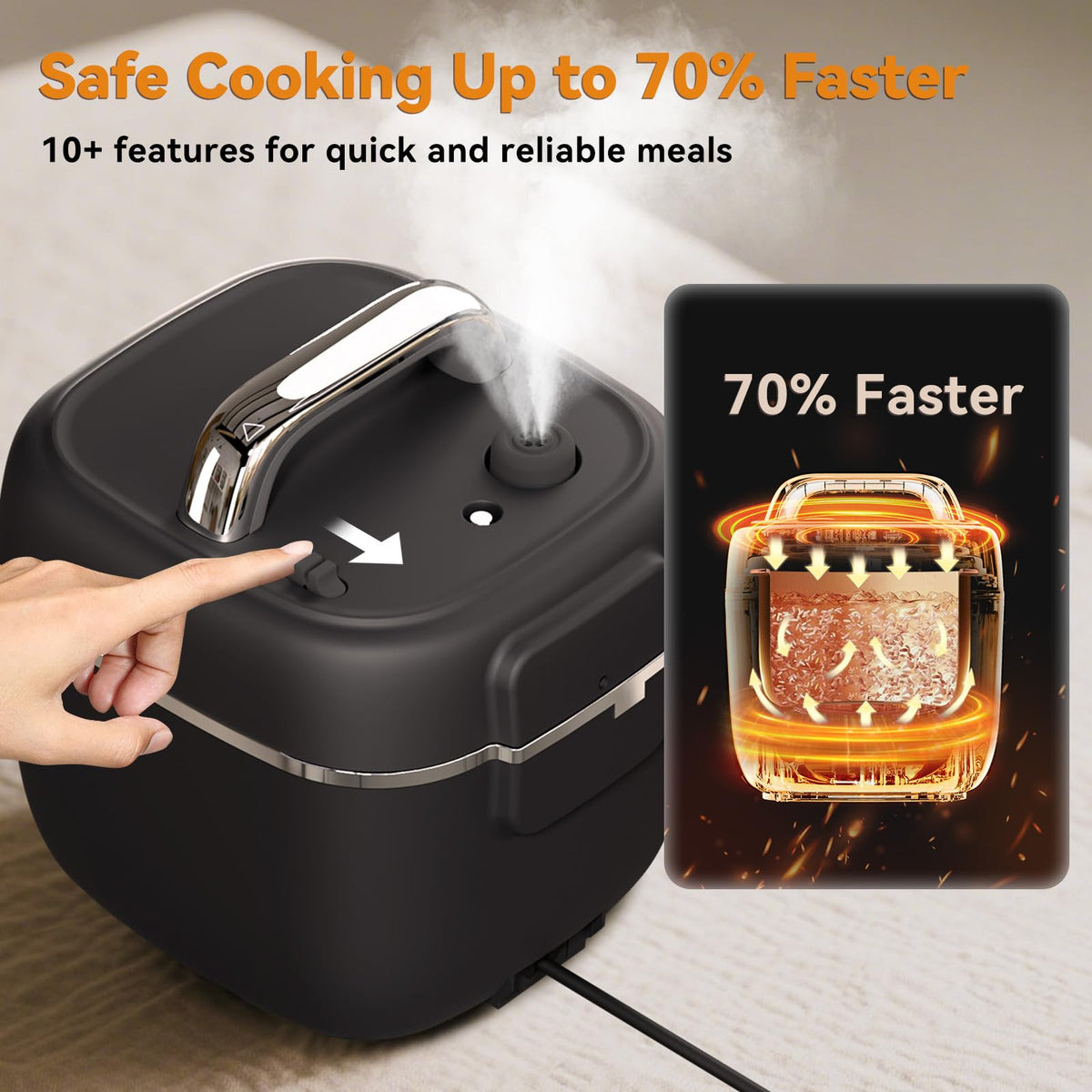 Fullwill Electric Pressure Cooker Lite slow cook for deep flavor and rich textures.
