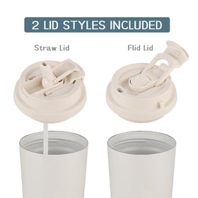 Funkrin mug with double-wall insulation keeps drinks hot or cold