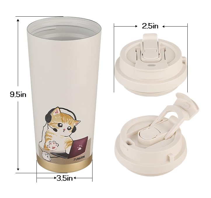 Funkrin mug showcased in office or travel setting demonstrates versatility