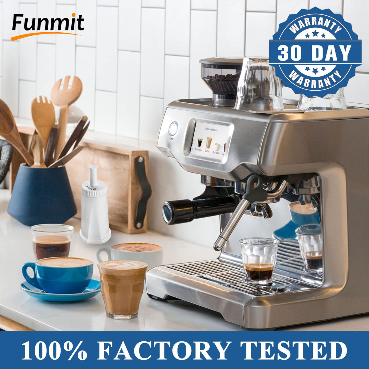 Funmit water filter tank fitment, secure placement inside Breville tank