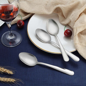 Funnydin spoons ideal for dessert, coffee, and soups