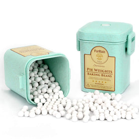 FurRain ceramic pie weights 10mm close-up for even blind baking.