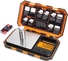 Fuzion pocket scale display with backlight for quick readings