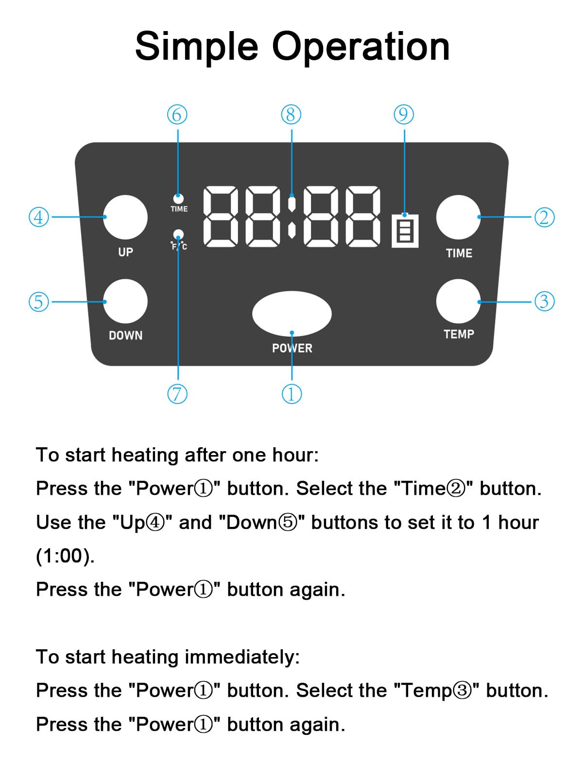 FVW lunch box with smart timer ensures meals heat automatically.