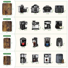 Fxacyem coffee maker slider for smooth countertop movement and quick access