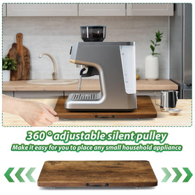 Fxacyem coffee maker sliding tray keeps your counter organized
