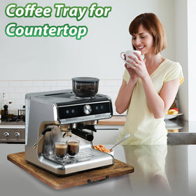 Fxacyem coffee pot slider on countertop improves space efficiency and repositioning