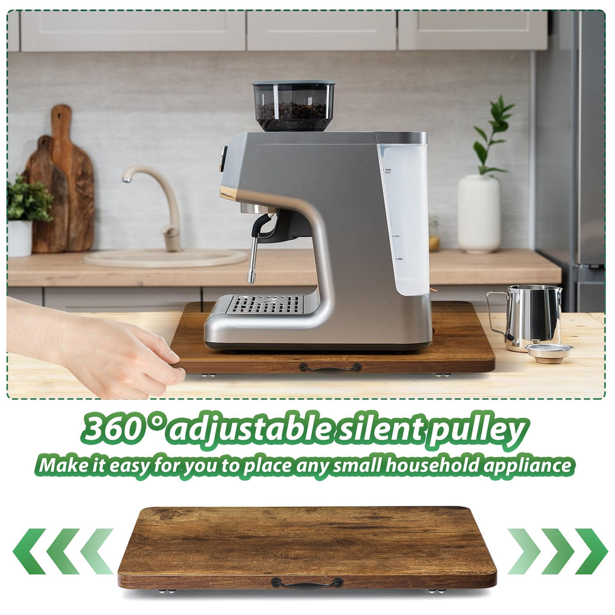 Fxacyem toaster sliding tray keeps countertops tidy and accessible