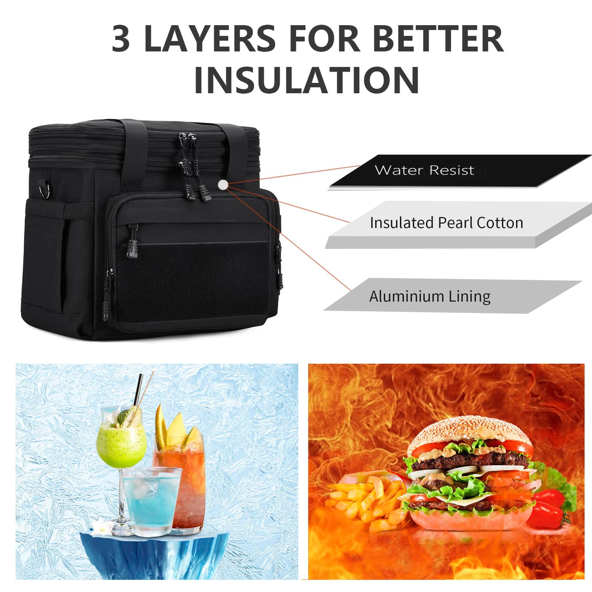 Gafetrey heavy-duty lunch box ideal for office, travel, and outdoor use