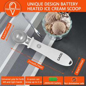GAGIO dual temp control for gelato at 113℉ or firmer at 140℉.