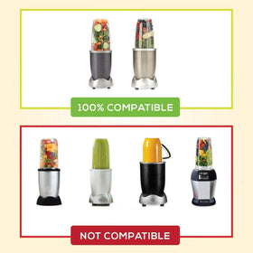 GahsElec Nutribullet 32oz cups transparent body enhances visibility of blends