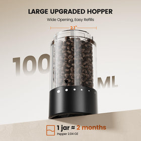 Gaivis ceramic grinding core delivers consistent spice texture and preserves aroma.