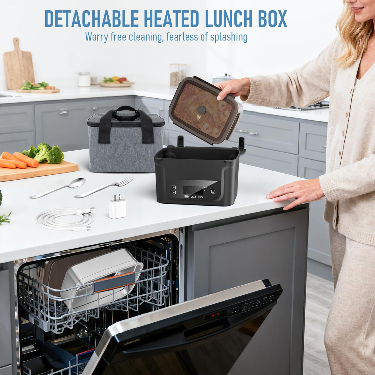 GALOKEO insulated bag included for portable take-away meals