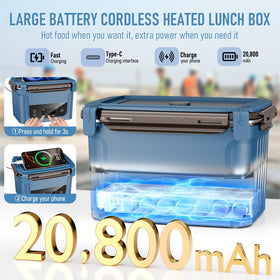 GALOKEO self-heating lunch box preheats for timely hot meals.