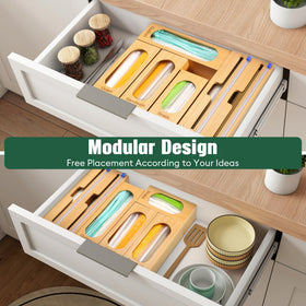 Gamtik four bag organizers and two-in-one dispenser for flexibility.