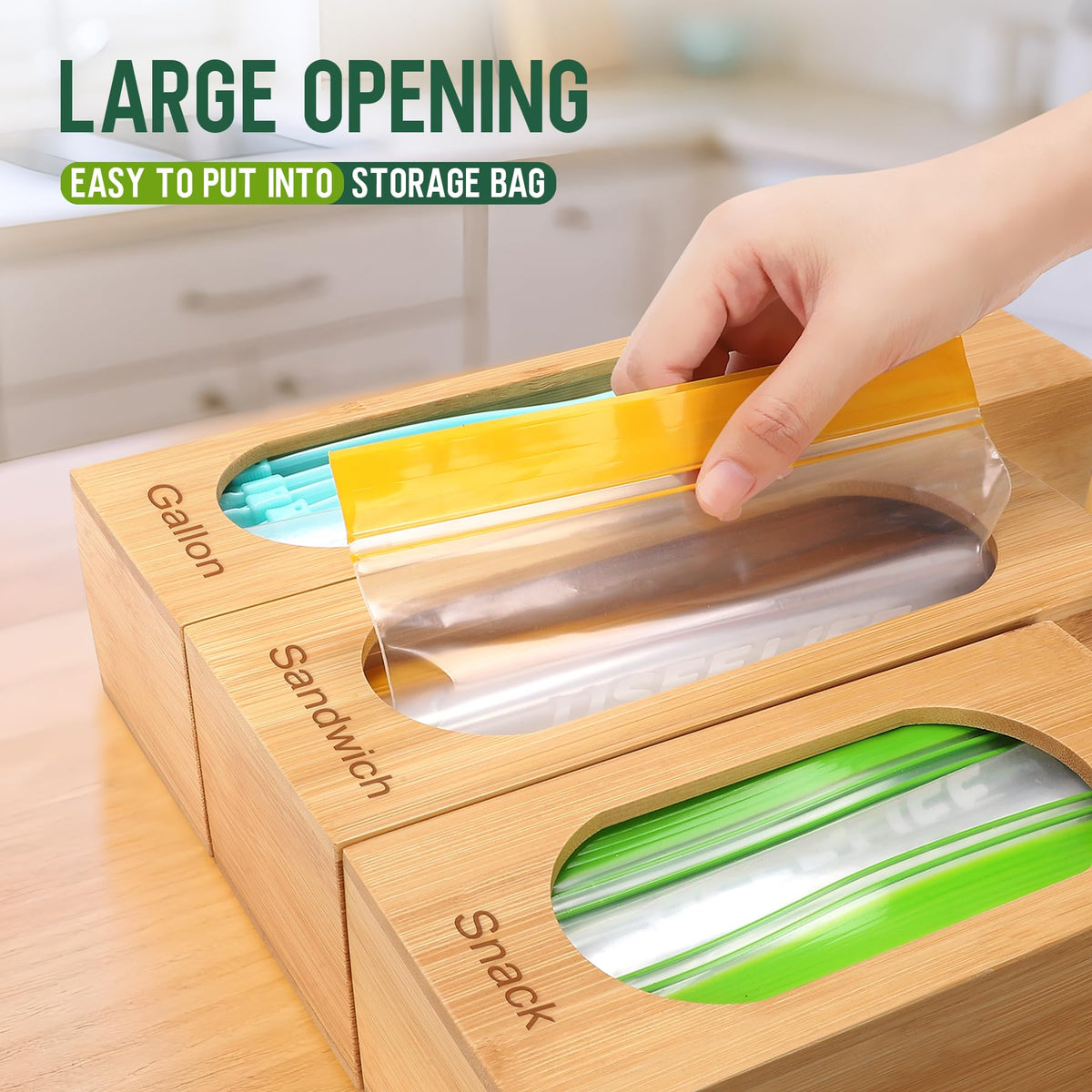 Gamtik wooden organizer adds natural warmth to your kitchen.