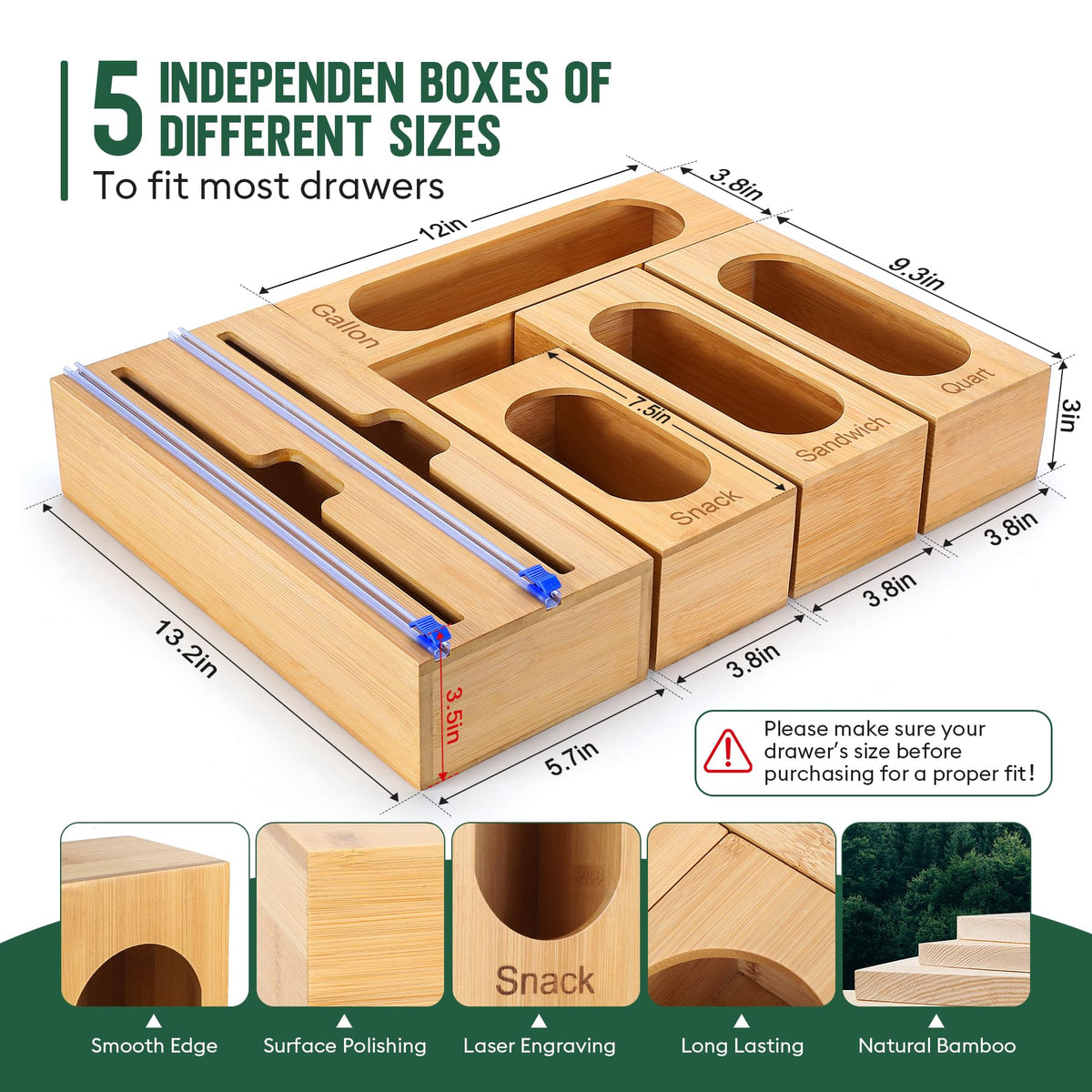 Gamtik wrap dispenser with large opening simplifies refilling plastic bags.