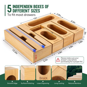 Gamtik wrap dispenser with large opening simplifies refilling plastic bags.