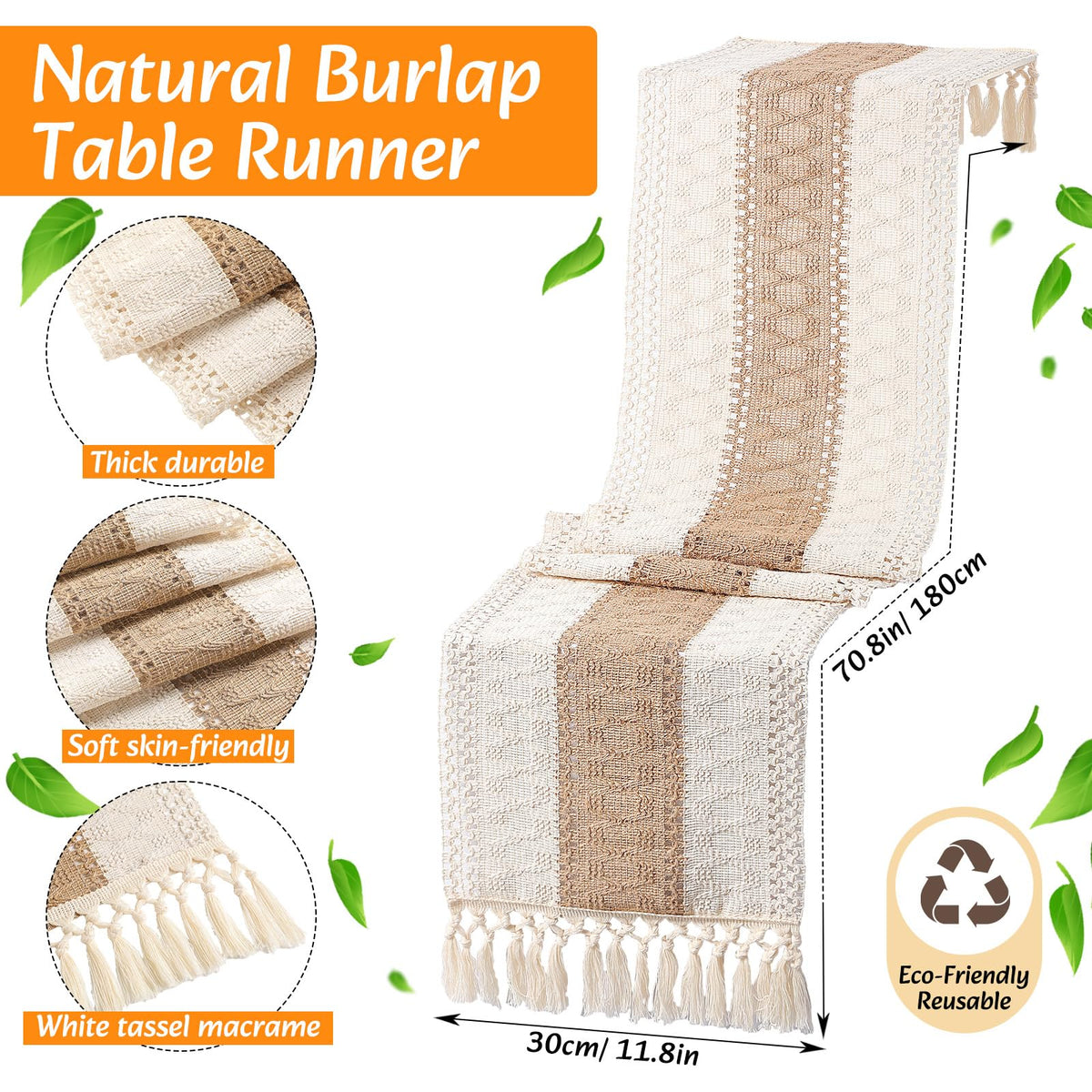 Gandeer handmade rattan storage basket keeps placemats neatly organized.